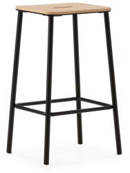 Marckeric Fekete bárszék szett 2 db-os (ülésmagasság 65 cm) Abba - Marckeric