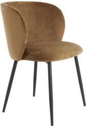 Light & Living Barna bársony étkezőszék Elyna - Light & Living