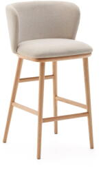 Kave Home Bézs bárszék (ülésmagasság 65 cm) Ciselia - Kave Home - bonami - 77 600 Ft