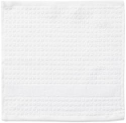 JUNA Fehér frottír bio pamut törölköző 30x30 cm Check - JUNA