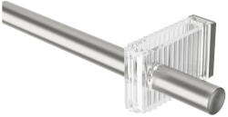 Umbra Matt ezüstszínű acél bővíthető függönykarnis 107 - 305 cm Flute - Umbra