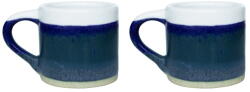 Sass & Belle Sötétkék agyagkerámia eszpresszó bögre szett 2 db-os 80 ml Marlow - Sass & Belle