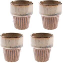 Dakls Bézs kőedény eszpresszó csésze szett 4 db-os 100 ml Tone - Dakls