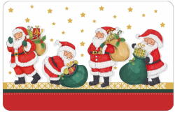 douceur d'intérieur Műanyag tányéralátét karácsonyi mintával 28, 5x44 cm Tradition - douceur d'intérieur