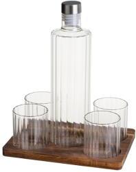 Casa Selección Natúr színű dekantáló és pohár készlet 1 l Linea Duo - Casa Selección