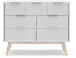Marckeric Fehér alacsony komód 120x83 cm Campus - Marckeric