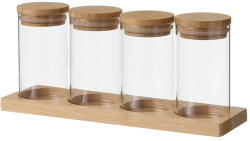 Casa Selección Fűszertartó készlet állvánnyal, 4 db-os 220 ml - Casa Selección