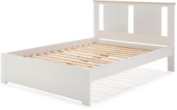 Marckeric Fehér franciaágy ágyráccsal 140x190 cm Enara - Marckeric