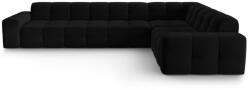 Micadoni Fekete bársony sarokkanapé (jobb oldali) Kendal - Micadoni Home - bonami - 1 070 990 Ft