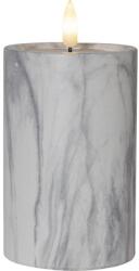 Star Trading Flamme Marble szürke-fehér LED beton gyertya, magasság 15 cm - Star Trading