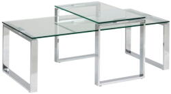 Actona Katrine 2 db-os ezüstszínű dohányzóasztal szett - Actona