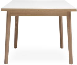 Hammel Furniture Single kihúzható étkezőasztal fehér asztallappal, 90 x 90 cm - Hammel