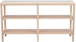 Rowico Fehér-natúr színű konzolasztal kő asztallappal 140x40 cm Orwel - Rowico - bonami - 300 042 Ft