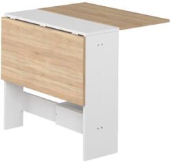 TemaHome Bővíthető étkezőasztal tölgyfa dekoros asztallappal 76x28 cm Papillon - TemaHome