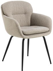 Actona Bézs kárpitozott karfás étkezőfotel Dora - Actona