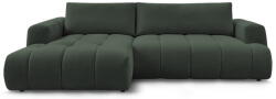 Bobochic Paris Zöld kinyitható-tárolóhelyes sarokkanapé (bal oldali-heverő résszel) Fuji - Bobochic Paris