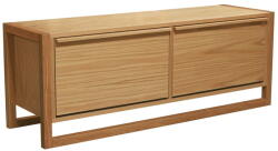 Woodman Natúr színű ülőkés billenő ajtós cipőtartó tölgyfa dekorral NewEst - Woodman