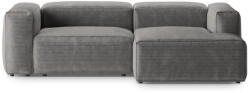 Cosmopolitan Design Világosszürke kordbársony sarokkanapé (jobb oldali-heverő résszel) Bergamo - Cosmopolitan Design - bonami - 679 992 Ft