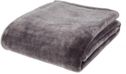 Catherine Lansfield Sötétszürke mikroplüss takaró 130x170 cm Raschel Velvet - Catherine Lansfield