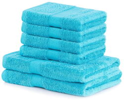 Restilo Kék frottír bambuszkeverék törölköző és fürdőlepedő készlet 6 db-os Bamby - DecoKing