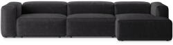 Cosmopolitan Design Sötétszürke kordbársony sarokkanapé (jobb oldali-heverő résszel) Bergamo - Cosmopolitan Design - bonami - 922 242 Ft