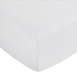 Bianca Világosszürke gumis pamut-szatén lepedő 150x200 cm Cotton Sateen - Bianca