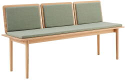 Hammel Furniture Világoszöld-natúr színű gyapjú pad Elba - Hammel Furniture - bonami - 693 076 Ft