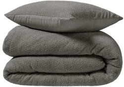 douceur d'intérieur Antracitszürke kétszemélyes-hosszabbított mikroplüss ágyneműhuzat 240x220 cm Helena - douceur d'intérieur