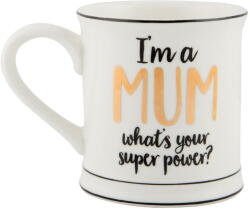 Sass & Belle Super Mum porcelán bögre, 400 ml - Sass & Belle