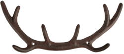 Esschert Design Barna fém fali fogas Antlers - Esschert Design