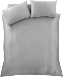 Catherine Lansfield Szürke kétszemélyes-hosszabbított szatén ágyneműhuzat 230x220 cm Silky Soft - Catherine Lansfield