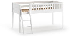 VIPACK Fehér magasított borovi fenyő gyerekágy 90x200 cm SCOTT - Vipack