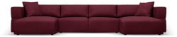 Milo Casa Borvörös sarokkanapé ("U" alakú) Esther - Milo Casa