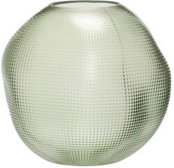 Hübsch Sole zöld üveg váza, magasság 20 cm - Hübsch