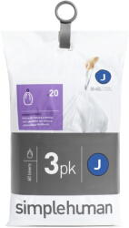 simplehuman Szemeteszsák 60 db 45 l J - simplehuman