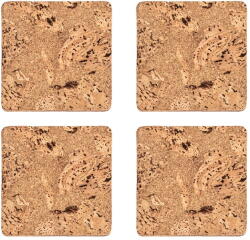 ZicZac Natúr színű parafa poháralátét szett 4 db-os Querco - ZicZac - bonami - 2 010 Ft