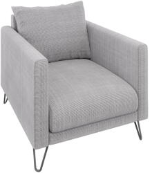 Ropez Világosszürke zsenília fotel Freya - Ropez