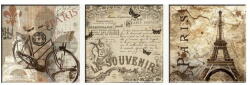 Vavien Artwork Vintage Paris 3 kép - Tablo Center