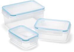 Addis Clip And Close Rectangular 3 db-os fedeles ételtároló szett - Addis