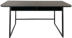 Actona Fekete konzolasztal kőrisfa dekorral 40x140 cm Darlington - Actona