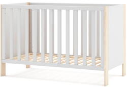 Marckeric Fehér-natúr színű babaágy 60x120 cm Esteban - Marckeric