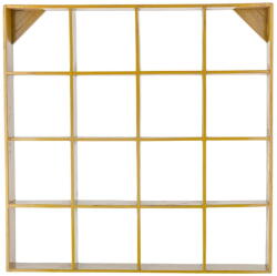 Bloomingville Sárga többszintes újrahasznosított fa fali polc 10 cm Bekka - Bloomingville