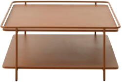 Unique Furniture Terrakotta színű fém dohányzóasztal 75x75 cm Yuba - Unique Furniture