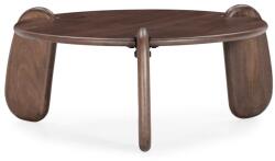 MOME Sötétbarna mangófa kerek dohányzóasztal ø 80 cm Tamira - MOME