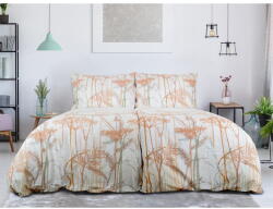 B. E. S Fehér-terrakotta színű egyszemélyes krepp ágyneműhuzat 140x200 cm Caraway - B. E. S