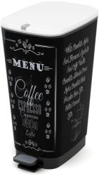 KIS Fekete műanyag pedálos szemetes 45 l Chic Bin - KIS