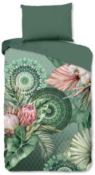 HIP Zöld egyszemélyes flanel ágyneműhuzat 140x200 cm - HIP