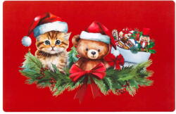 douceur d'intérieur Műanyag tányéralátét karácsonyi mintával 28, 5x44 cm Cadocha - douceur d'intérieur