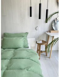 Butter Kings Zöld egyszemélyes muszlin ágyneműhuzat 135x200 cm Plain Muslin - Butter Kings