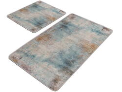 Mila Home Kék-szürke fürdőszobai kilépő szett 2 db-os 60x100 cm - Mila Home